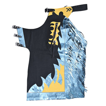 Hilason Pro Rodeo Bull Riding Chaps Youth Genuine Leather Large